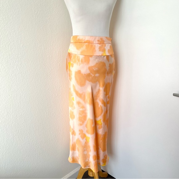 Free People Dresses & Skirts - Free People Orange Print Maxi Skirt